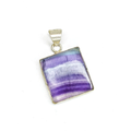 Multi Fluorite Square Pendant AEORA ROCKS INDIA -Healing Crystals superstore