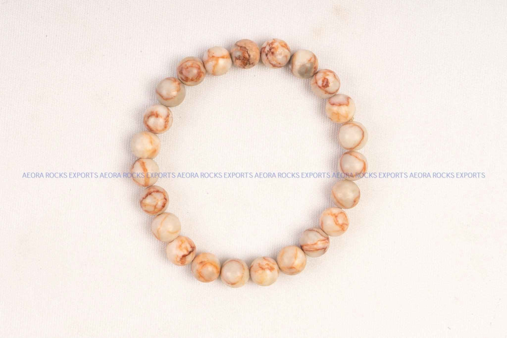 Panther Jasper 8mm Bead Bracelet in India - Aeora Rocks