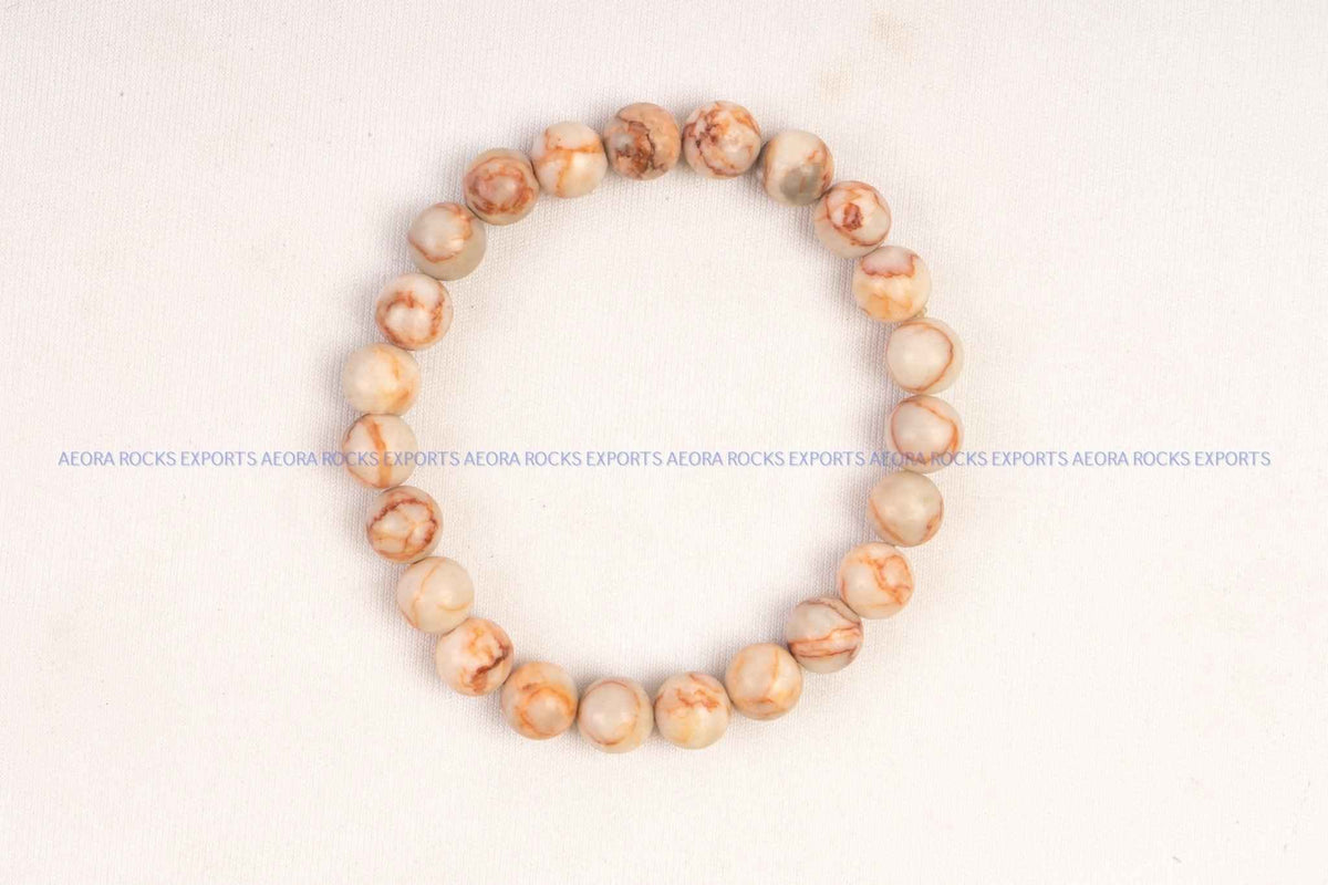 Panther Jasper 8mm Bead Bracelet in India - Aeora Rocks