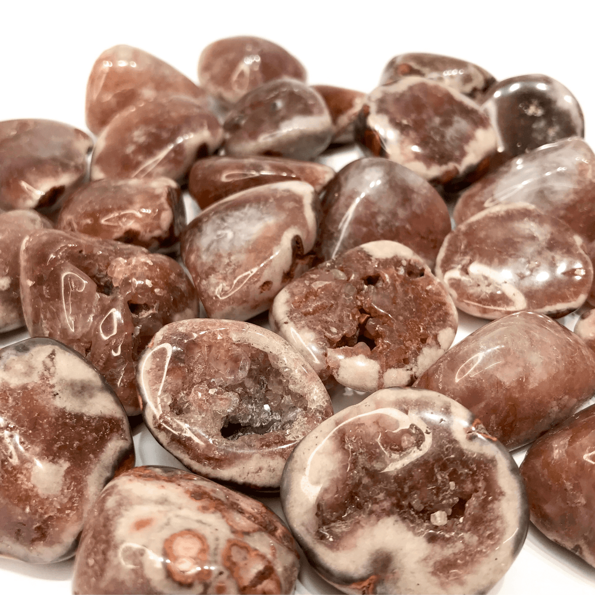 Pink Amethyst Tumbled Stone - AEORA ROCKS INDIA - Healing Crystals superstore