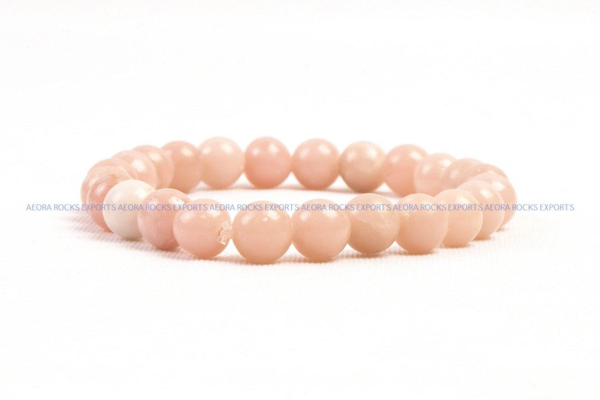 Pink Opal Bead Bracelet in India - Aeora Rocks - AEORA ROCKS INDIA - Healing Crystals superstore