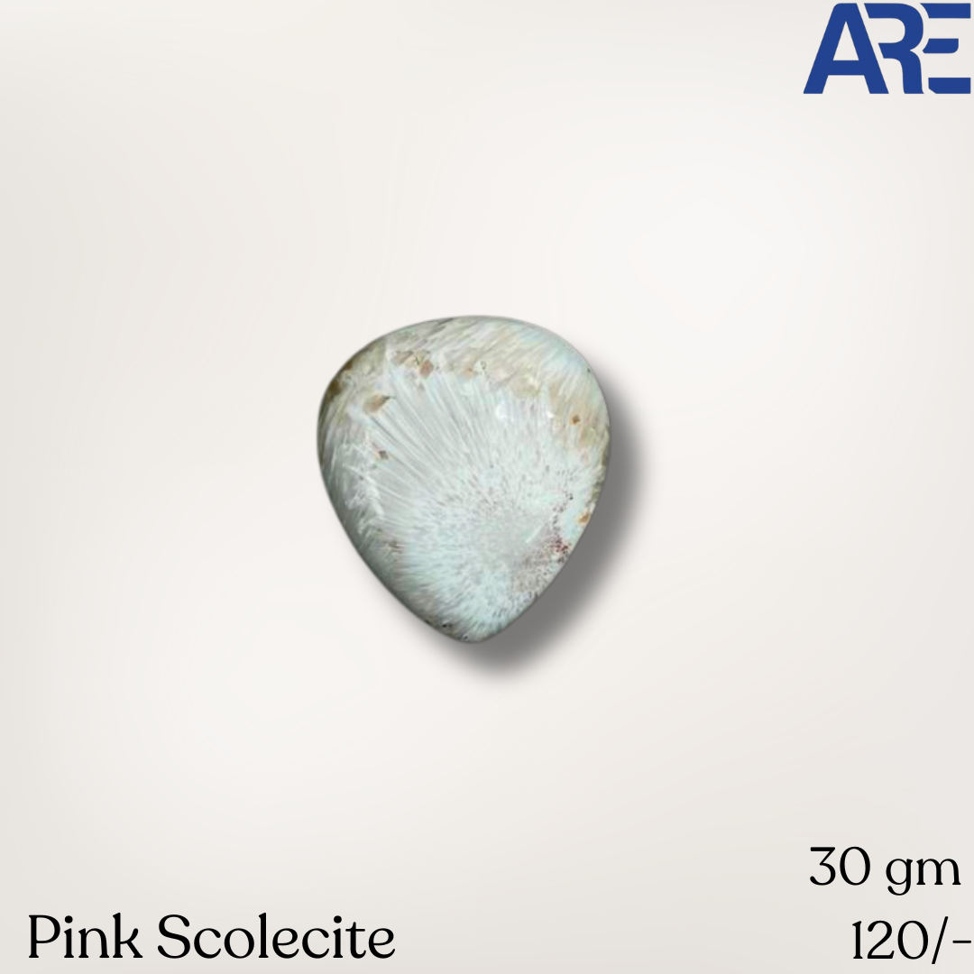 Pink Scolecite Heart