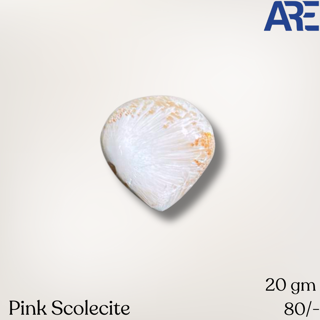 Pink Scolecite Heart