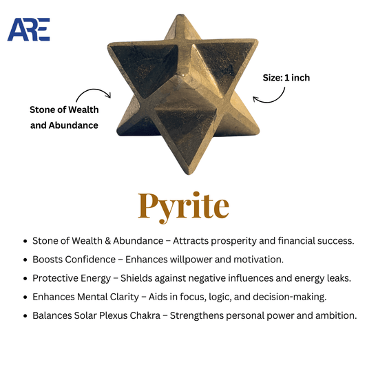 Pyrite Merkaba - AEORA ROCKS INDIA - Healing Crystals superstore