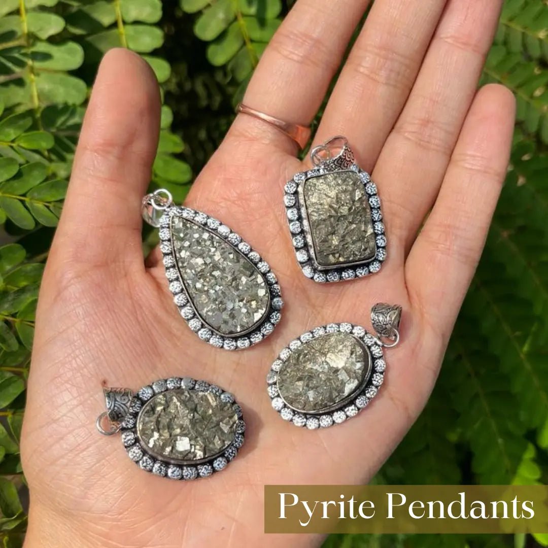 Pyrite Pendant in India - Aeora Rocks - AEORA ROCKS INDIA - Healing Crystals superstore