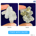 Pyrite With Calcite Piece A in India - Aeora Rocks - AEORA ROCKS INDIA - Healing Crystals superstore