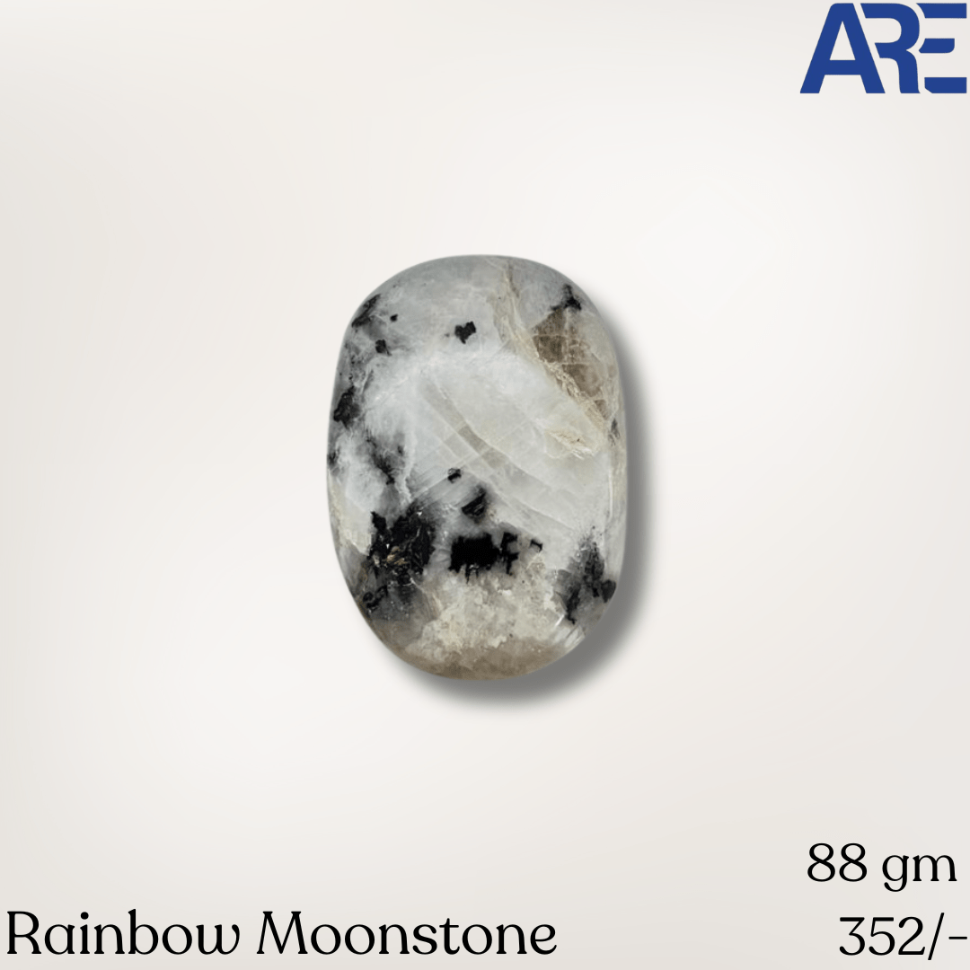 Rainbow Moonstone Palmstone - AEORA ROCKS INDIA - Healing Crystals superstore