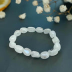Rainbow Moonstone Tumbled Bracelet - AEORA ROCKS INDIA - Healing Crystals superstore