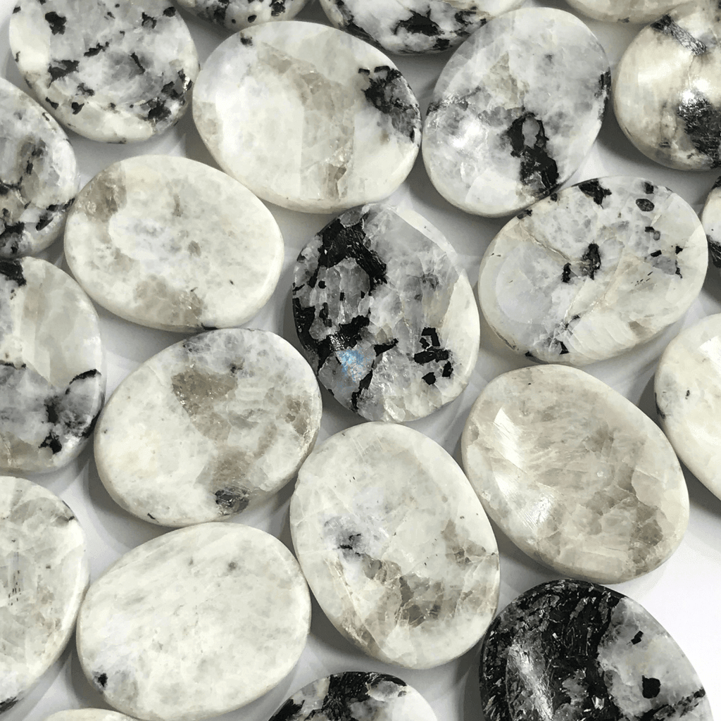Rainbow Mooonstone Worry Stone - AEORA ROCKS INDIA - Healing Crystals superstore