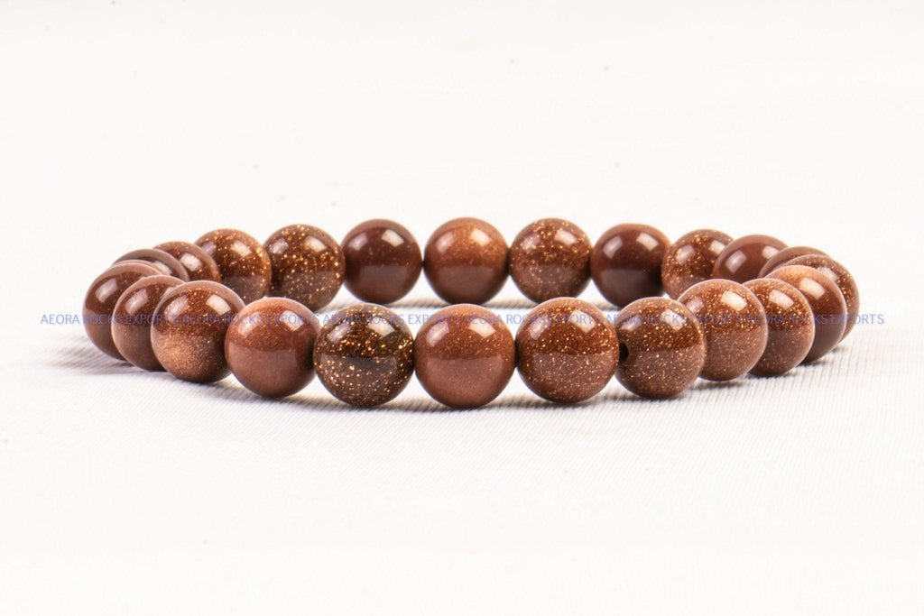 Red Goldstone Bead Bracelet in India - Aeora Rocks - AEORA ROCKS INDIA - Healing Crystals superstore