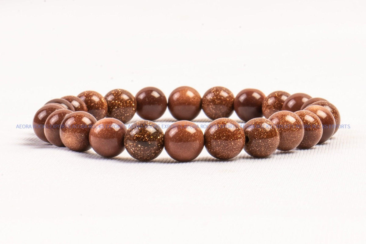 Red Goldstone Bead Bracelet in India - Aeora Rocks - AEORA ROCKS INDIA - Healing Crystals superstore
