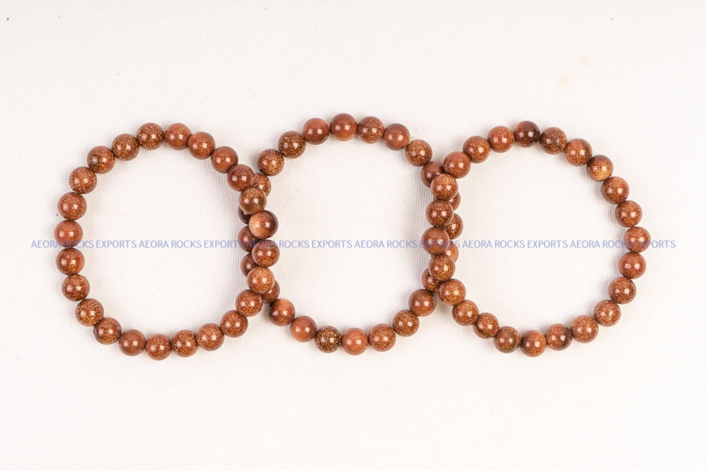 Red Goldstone Bead Bracelet in India - Aeora Rocks - AEORA ROCKS INDIA - Healing Crystals superstore