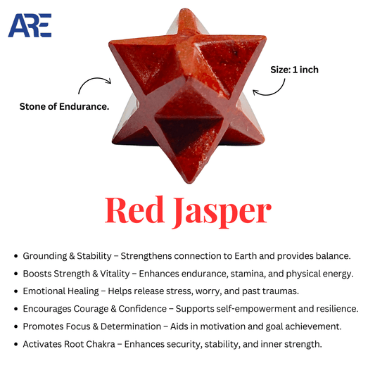 Red Jasper Merkaba - AEORA ROCKS INDIA - Healing Crystals superstore