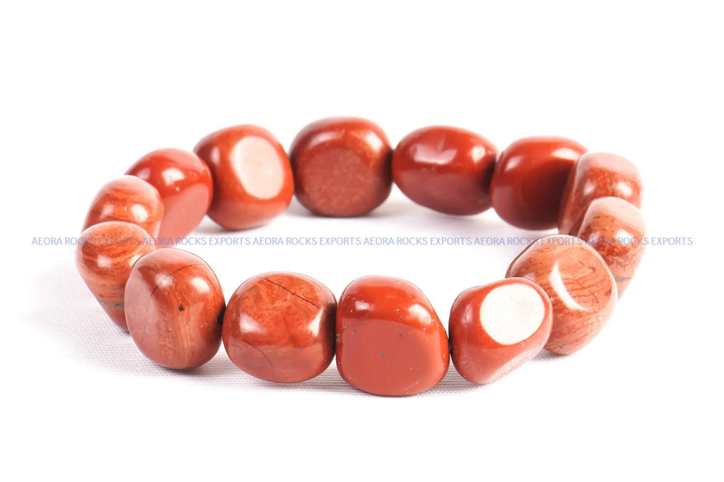 Red Jasper Tumbled Bracelet in India - Aeora Rocks - AEORA ROCKS INDIA - Healing Crystals superstore