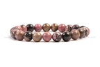 Rhodonite Bead Bracelet in India - Aeora Rocks - AEORA ROCKS INDIA - Healing Crystals superstore