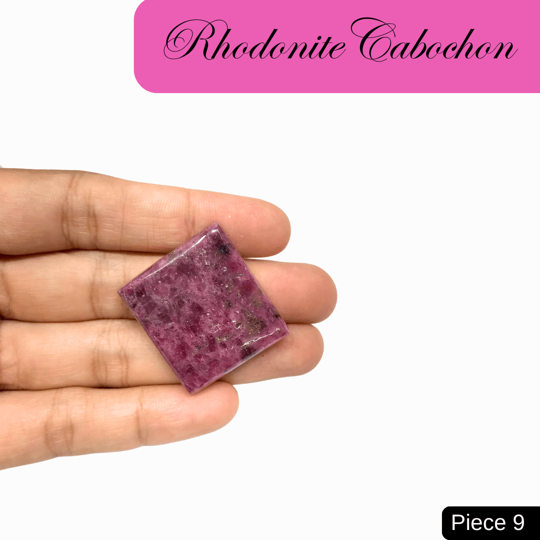 Rhodonite Cabochons - AEORA ROCKS INDIA - Healing Crystals superstore