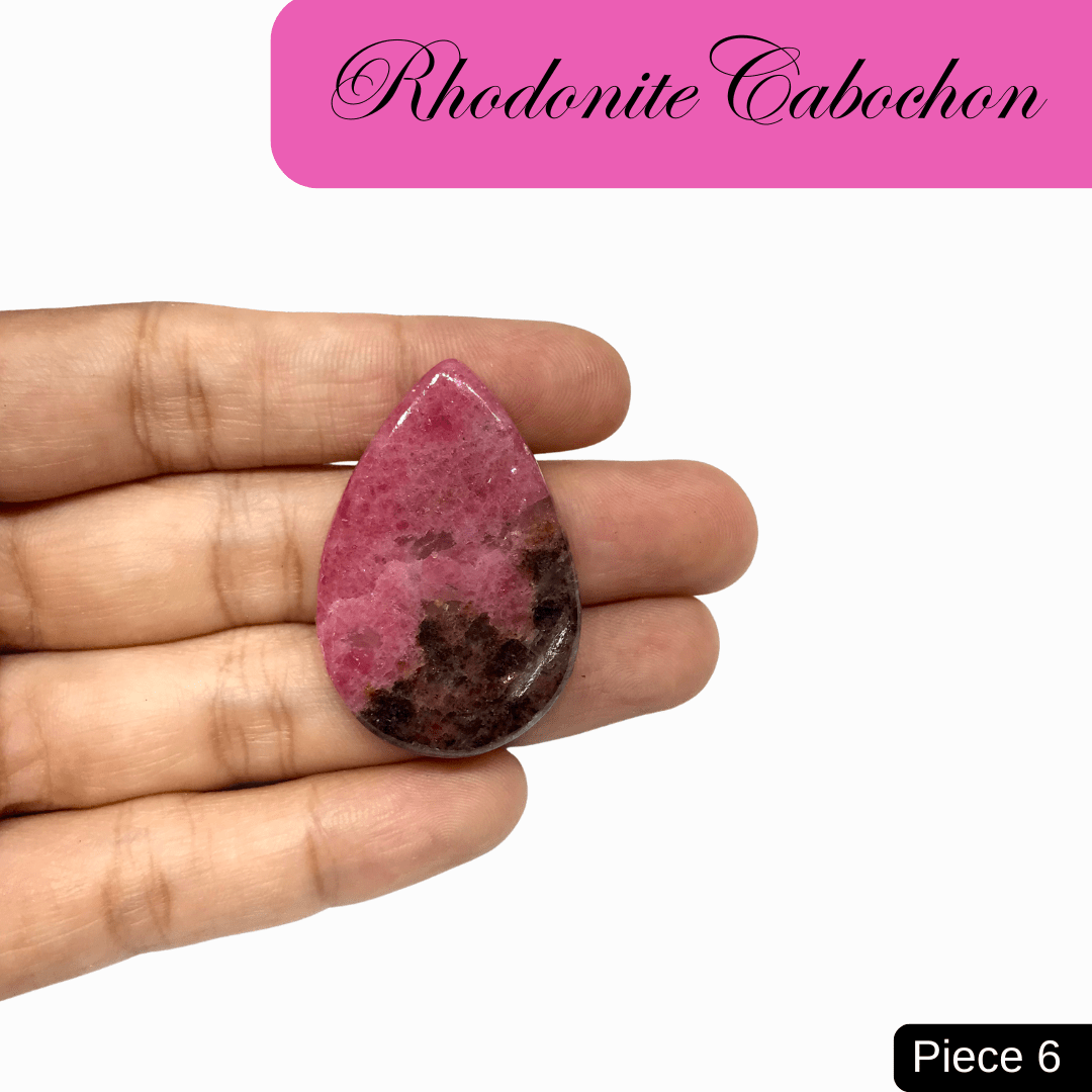 Rhodonite Cabochons - AEORA ROCKS INDIA - Healing Crystals superstore
