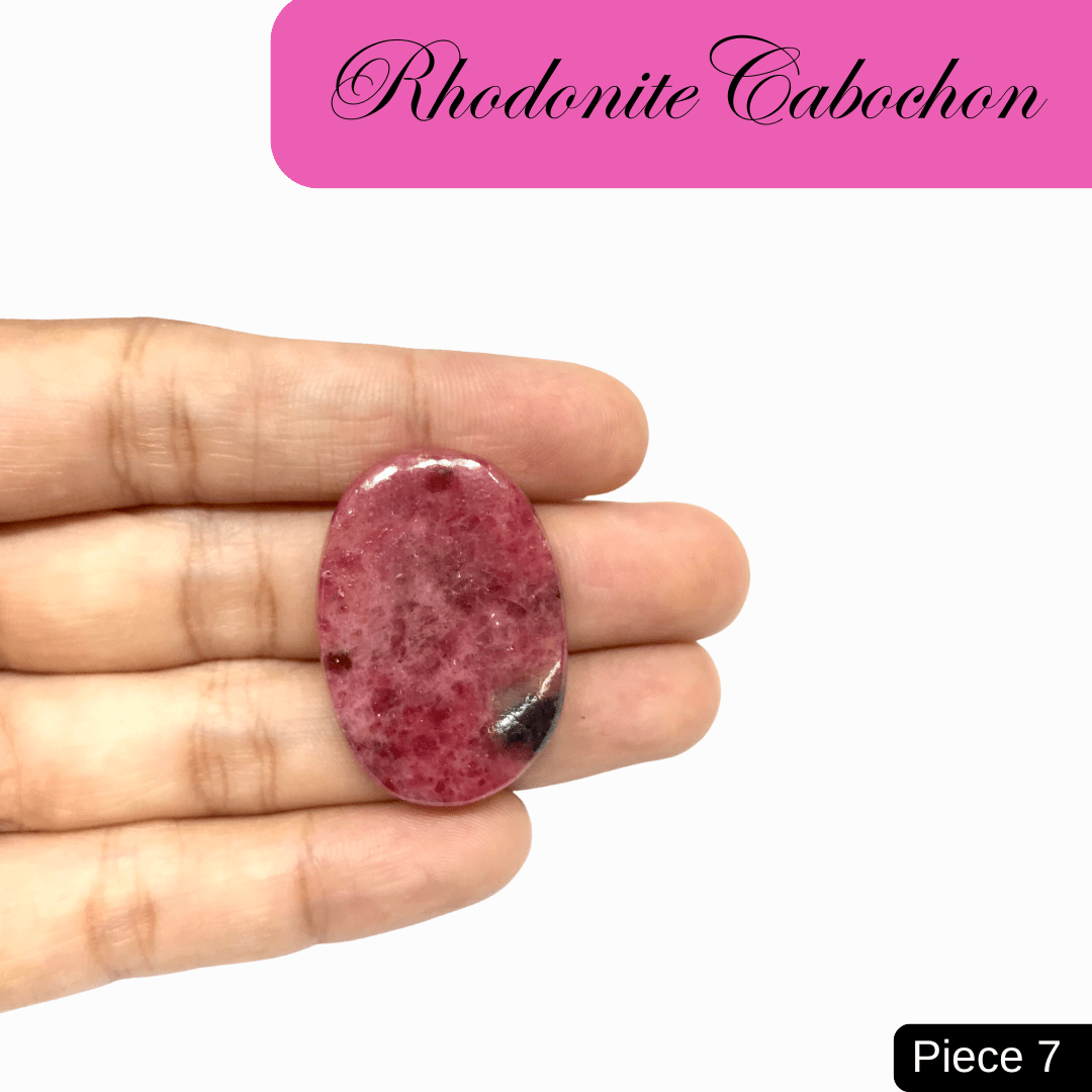 Rhodonite Cabochons - AEORA ROCKS INDIA - Healing Crystals superstore