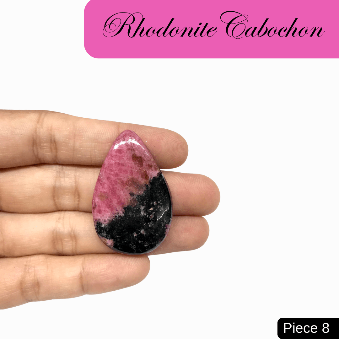 Rhodonite Cabochons - AEORA ROCKS INDIA - Healing Crystals superstore