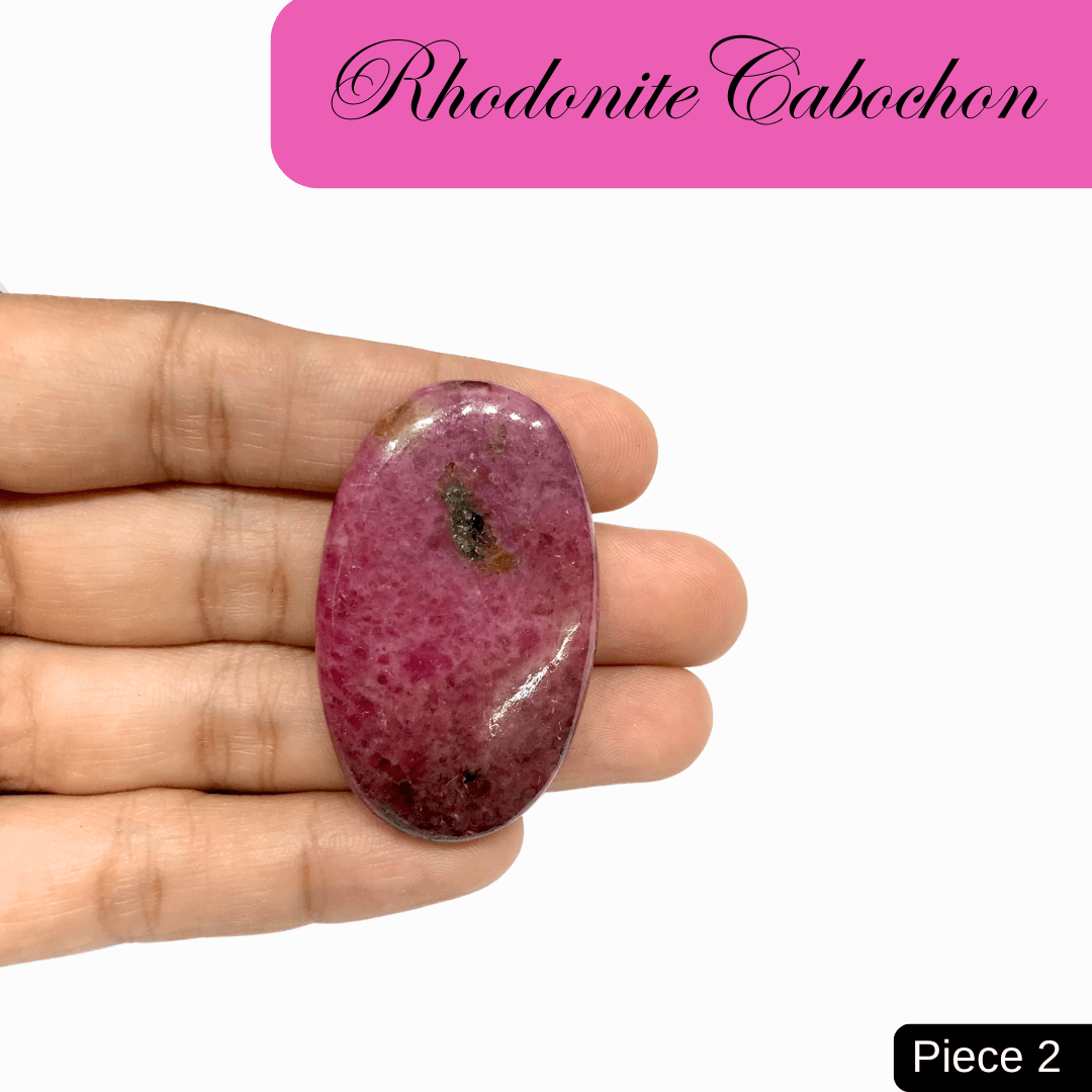 Rhodonite Cabochons - AEORA ROCKS INDIA - Healing Crystals superstore