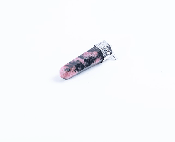 Rhodonite Single Point Pendant - AEORA ROCKS INDIA - Healing Crystals superstore