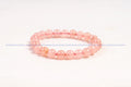 Rose Quartz Bead Bracelet - AEORA ROCKS INDIA - Healing Crystals superstore