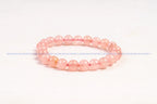 Rose Quartz Bead Bracelet - AEORA ROCKS INDIA - Healing Crystals superstore