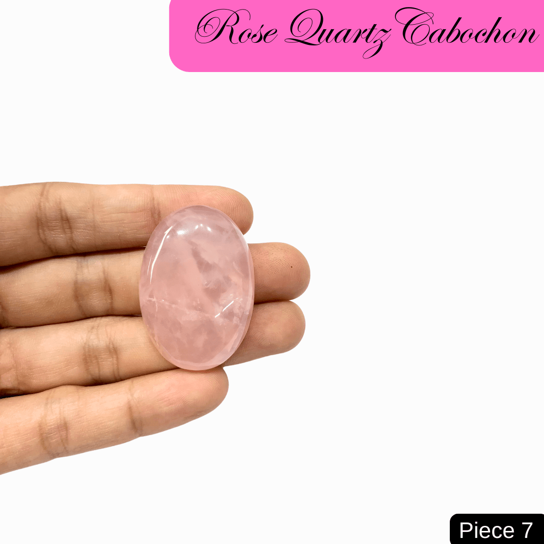 Rose Quartz Cabochons - AEORA ROCKS INDIA - Healing Crystals superstore