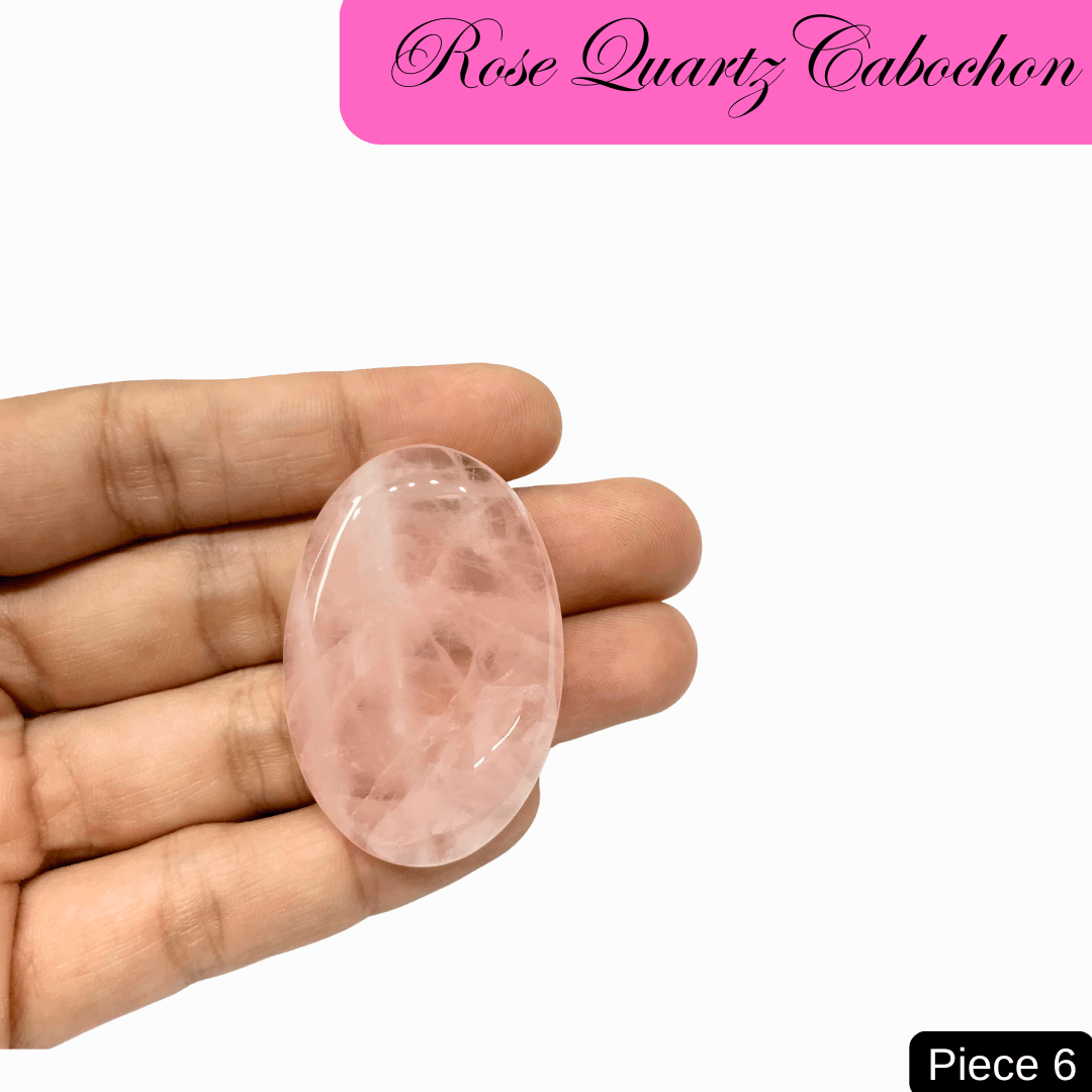 Rose Quartz Cabochons - AEORA ROCKS INDIA - Healing Crystals superstore