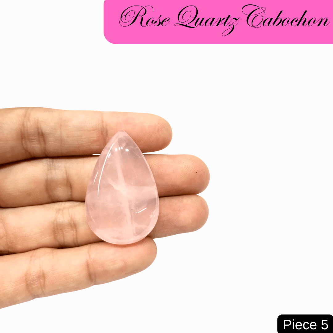 Rose Quartz Cabochons - AEORA ROCKS INDIA - Healing Crystals superstore