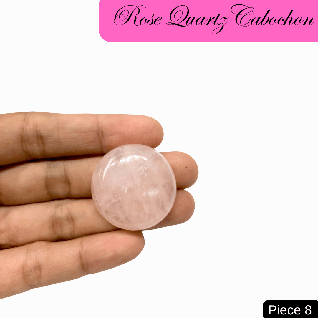 Rose Quartz Cabochons - AEORA ROCKS INDIA - Healing Crystals superstore