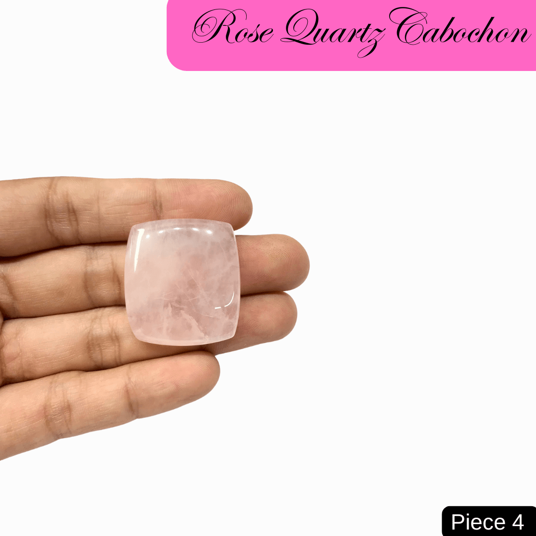 Rose Quartz Cabochons - AEORA ROCKS INDIA - Healing Crystals superstore