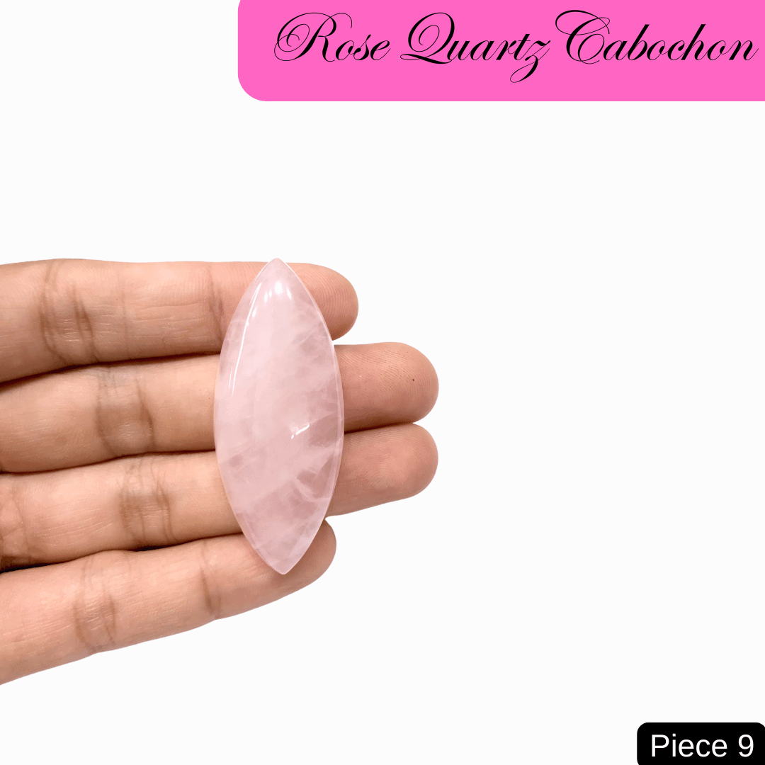Rose Quartz Cabochons - AEORA ROCKS INDIA - Healing Crystals superstore