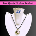 Rose Quartz Elephant Pendant - AEORA ROCKS INDIA - Healing Crystals superstore