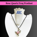 Rose Quartz Frog Pendant - AEORA ROCKS INDIA - Healing Crystals superstore
