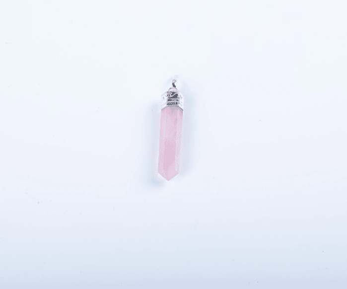 Rose Quartz Single Point Pendant - AEORA ROCKS INDIA - Healing Crystals superstore