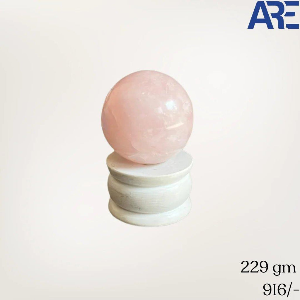 Rose Quartz Sphere in India - Aeora Rocks - AEORA ROCKS INDIA - Healing Crystals superstore