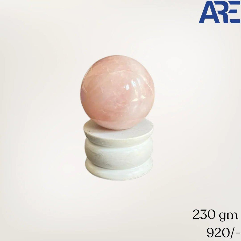 Rose Quartz Sphere in India - Aeora Rocks - AEORA ROCKS INDIA - Healing Crystals superstore