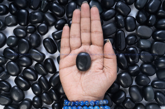 Black Obsidian Tumbled Stone in India
