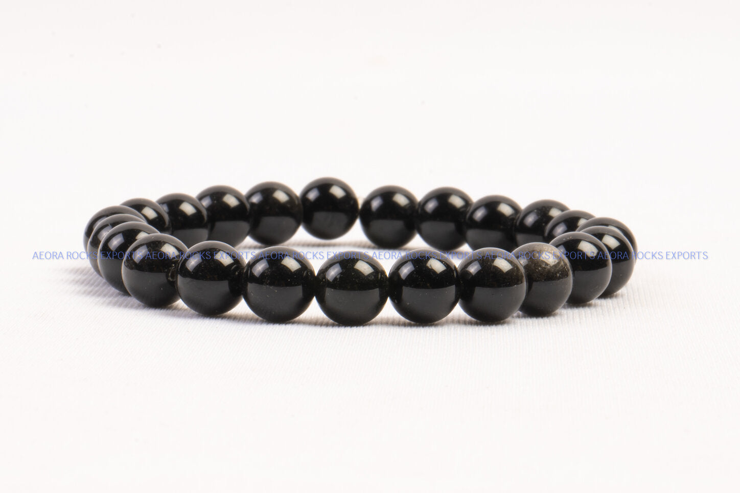 Black Obsidian Bracelet - Healing Aura Crystals