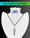 Ruby Fuschite Vogel Pendant - AEORA ROCKS INDIA - Healing Crystals superstore