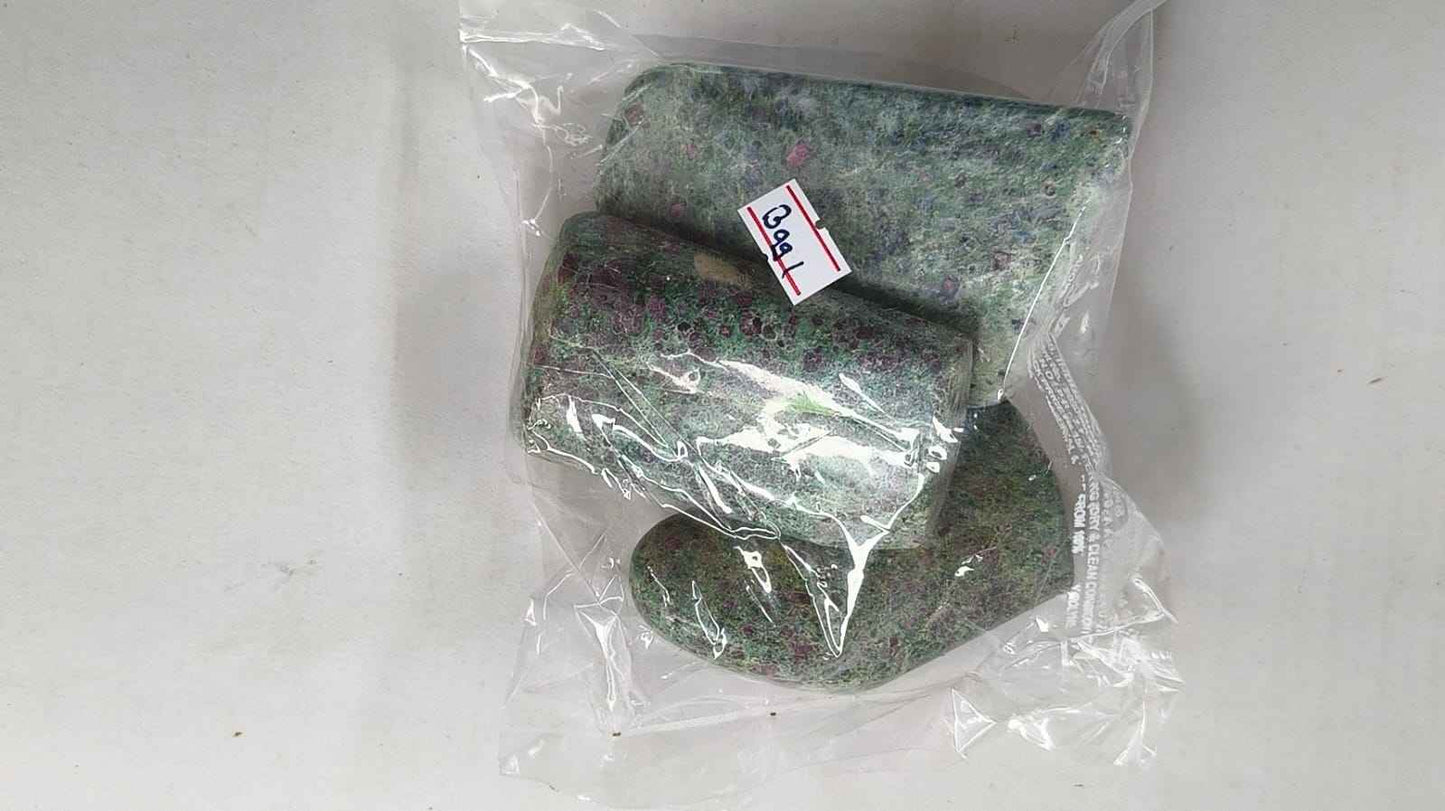 RUBY FUCHSITE FREEFORM STONES -1KG -BAG 1 -3PCS