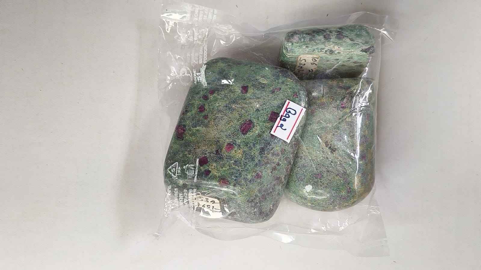 RUBY FUCHSITE FREEFORM  STONES-1KG -BAG 2 -3PCS