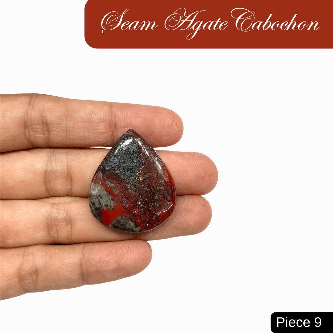 Seam Agate Cabochons - AEORA ROCKS INDIA - Healing Crystals superstore