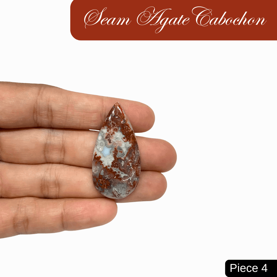 Seam Agate Cabochons - AEORA ROCKS INDIA - Healing Crystals superstore