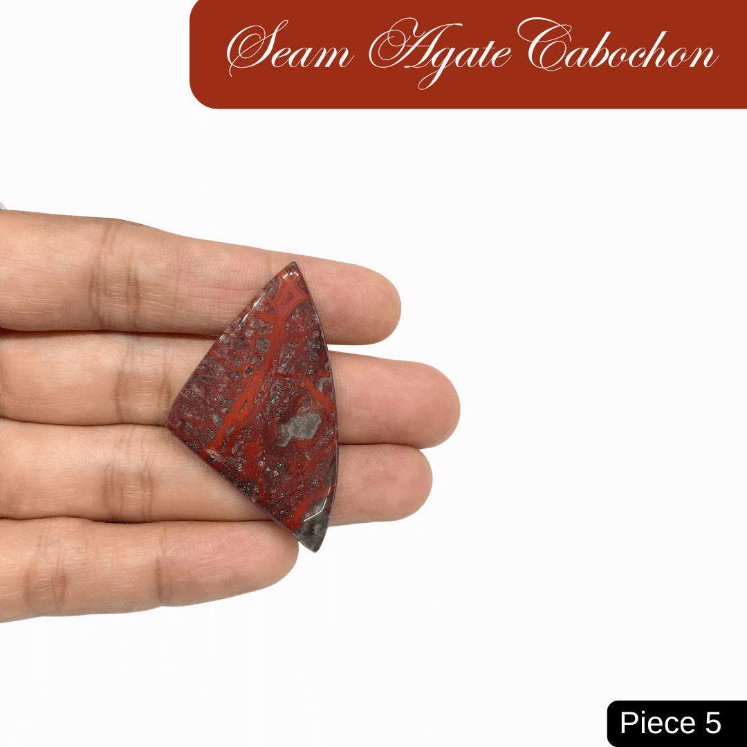 Seam Agate Cabochons - AEORA ROCKS INDIA - Healing Crystals superstore