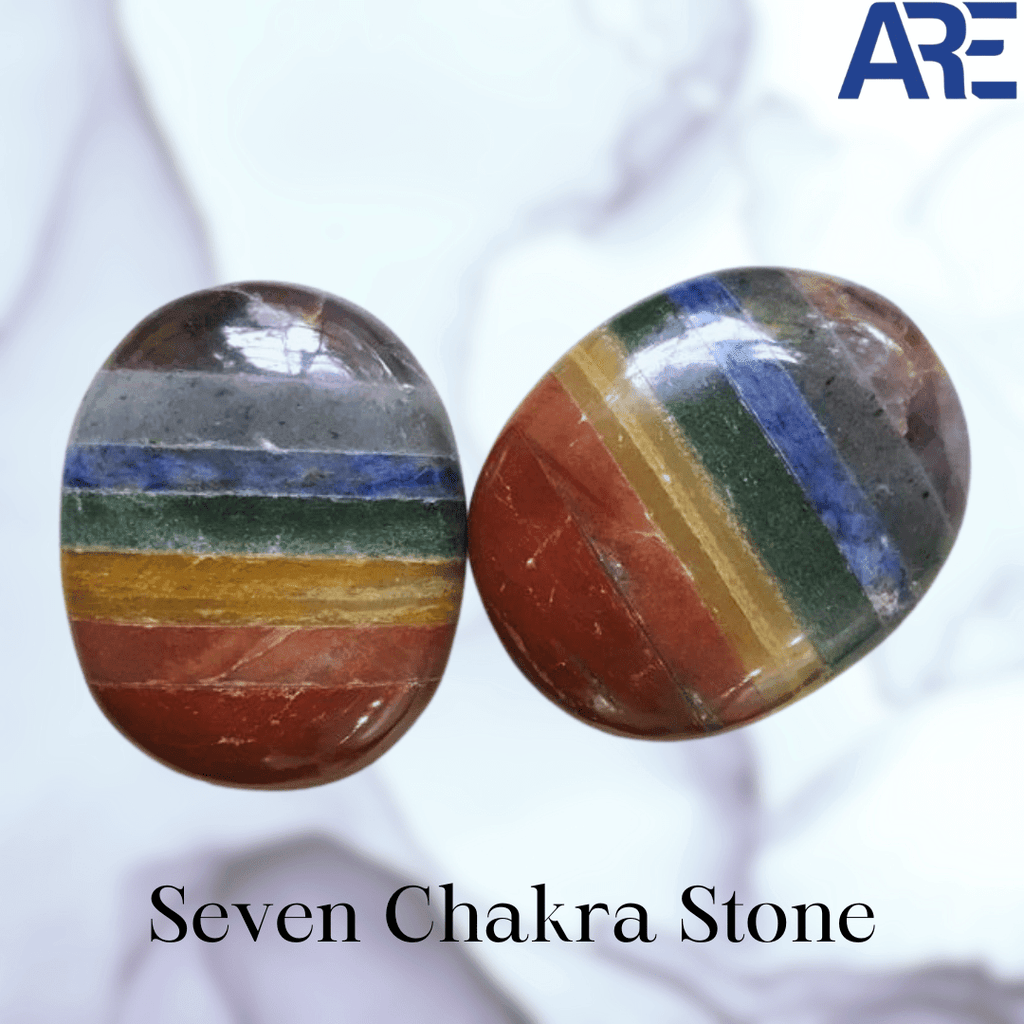 Seven Chakra Palmstone - AEORA ROCKS INDIA - Healing Crystals superstore