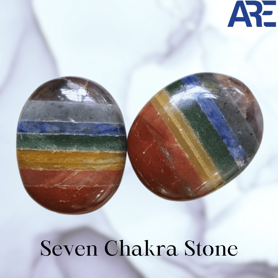 Seven Chakra Palmstone - AEORA ROCKS INDIA - Healing Crystals superstore