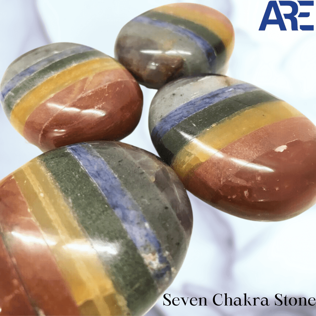 Seven Chakra Palmstone - AEORA ROCKS INDIA - Healing Crystals superstore