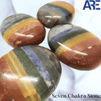 Seven Chakra Palmstone - AEORA ROCKS INDIA - Healing Crystals superstore